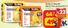DUDOMİ NOODLE KÖRİLİ/TAVUK ÇEŞNİLİ 5'Lİ fiyat ve kampanya bilgisi